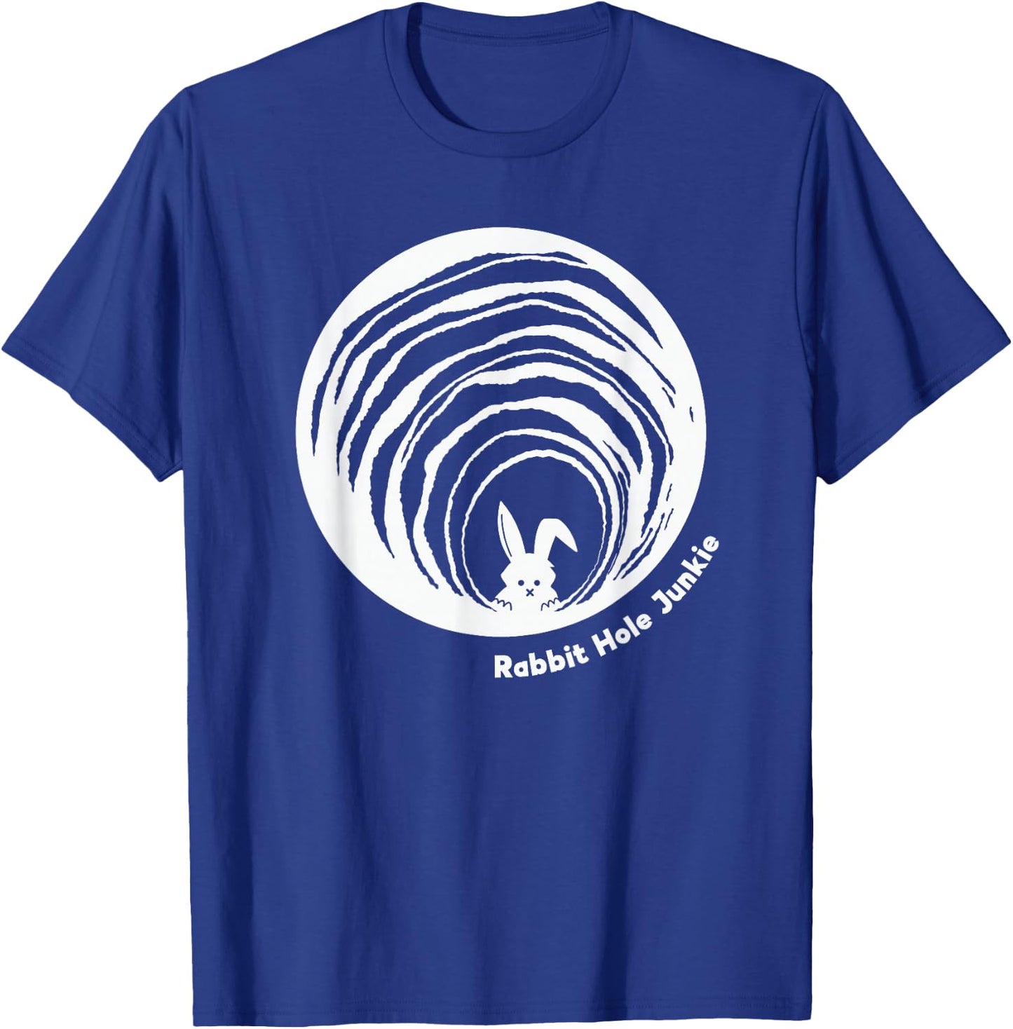 Rabbit-Hole Junkie Surreal Reality Vortex Truth-Seeker Guide T-Shirt - T-Shirt | Royal