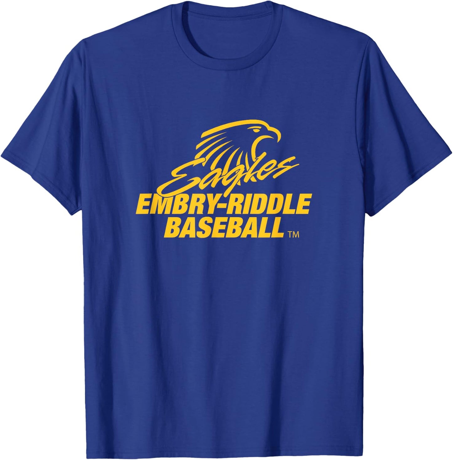 Embry-Riddle Aeronautical Eagles Baseball Sports Fan T-Shirt - T-Shirt | Royal
