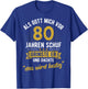80th Birthday als Gott mich vor 80 Jahen created , black, s T-Shirt - T-Shirt | Royal