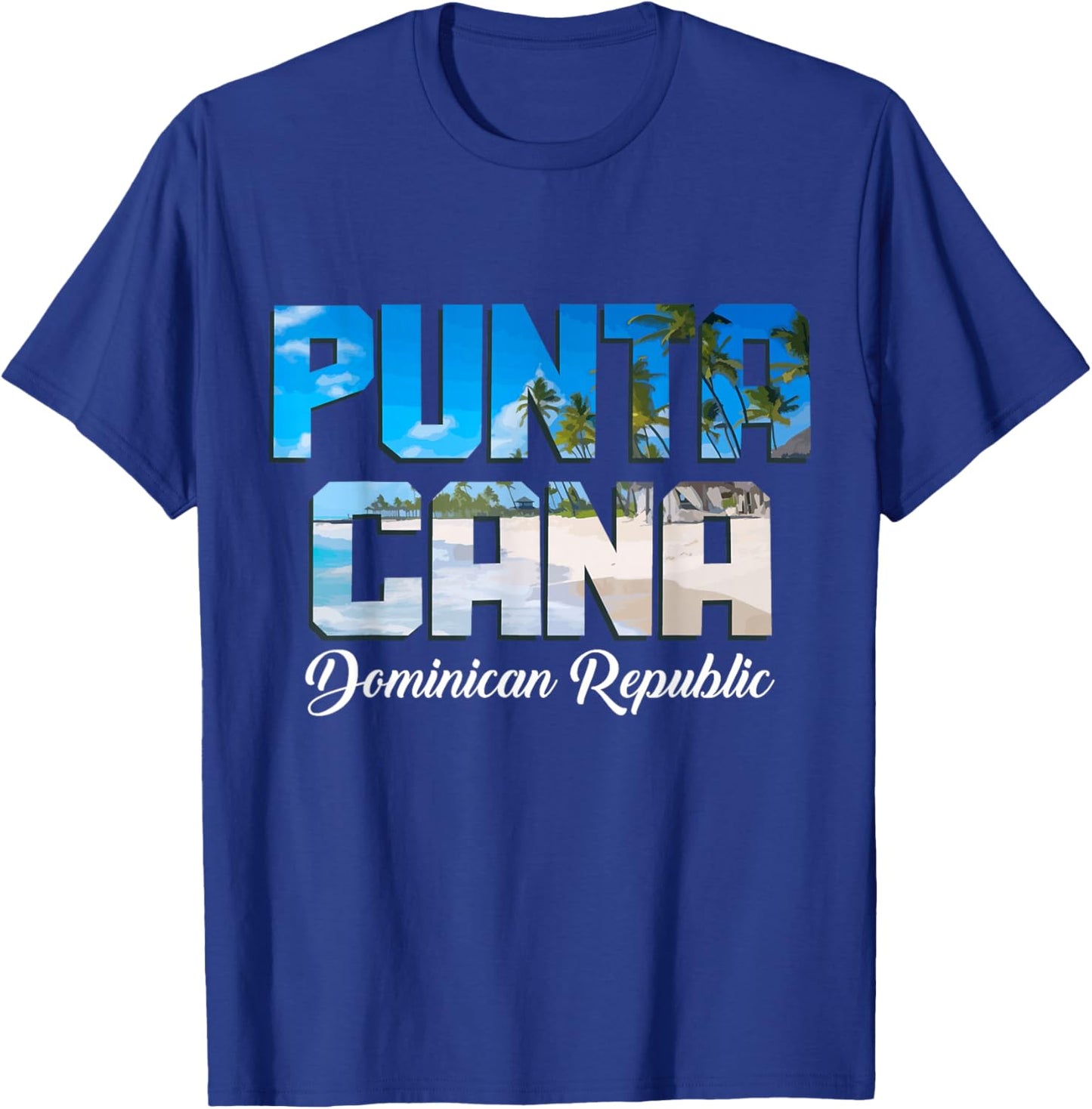 Punta Cana Vintage Souvenir Beach Surfer Dominican Republic , Black T-Shirt - T-Shirt | Royal