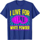 Ski 90s 80s Skiing Outfit I Live For White Powder T-Shirt - T-Shirt | Royal