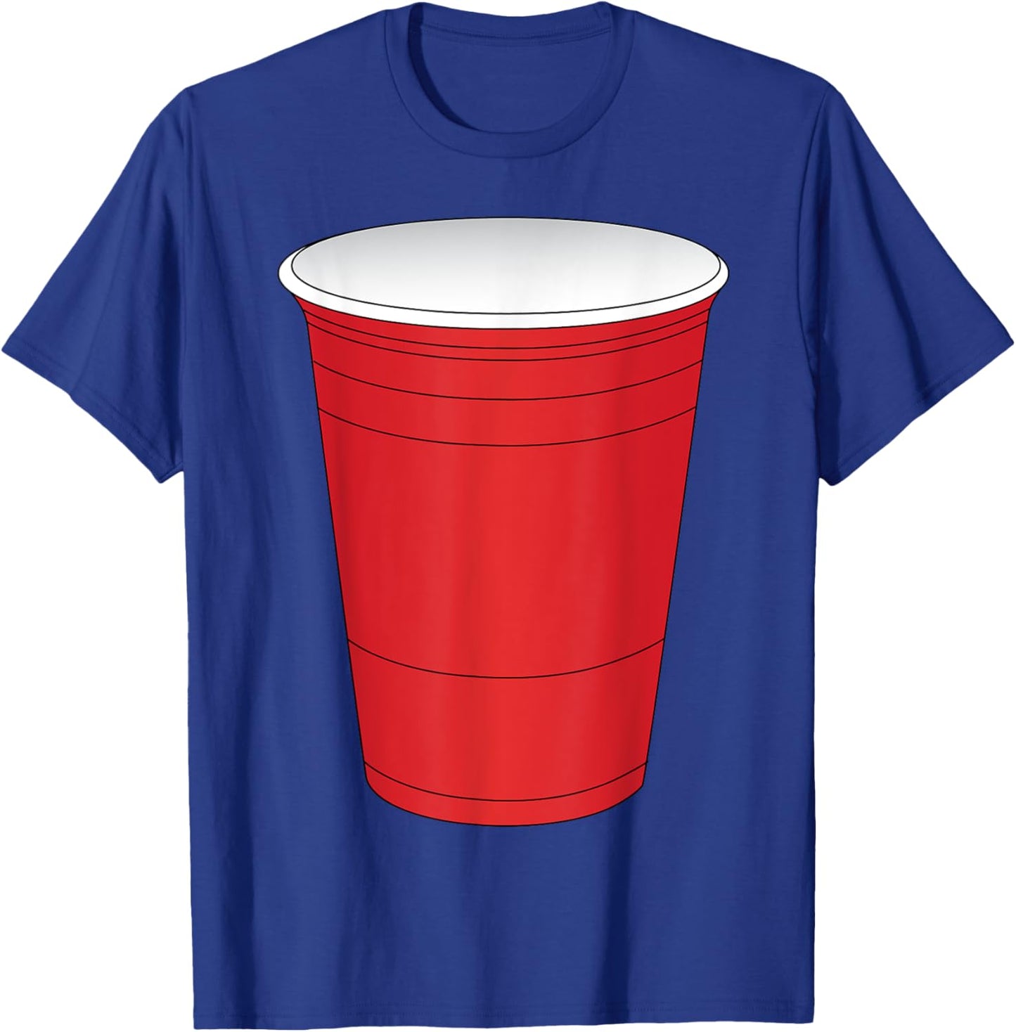 Red Beer Pong Cup Costume Fun Party Game T-Shirt - T-Shirt | Royal