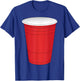 Red Beer Pong Cup Costume Fun Party Game T-Shirt - T-Shirt | Royal