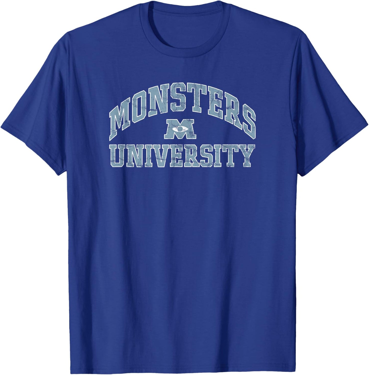 Disney Pixar Monsters University Simple Collegiate T-Shirt - T-Shirt | Royal