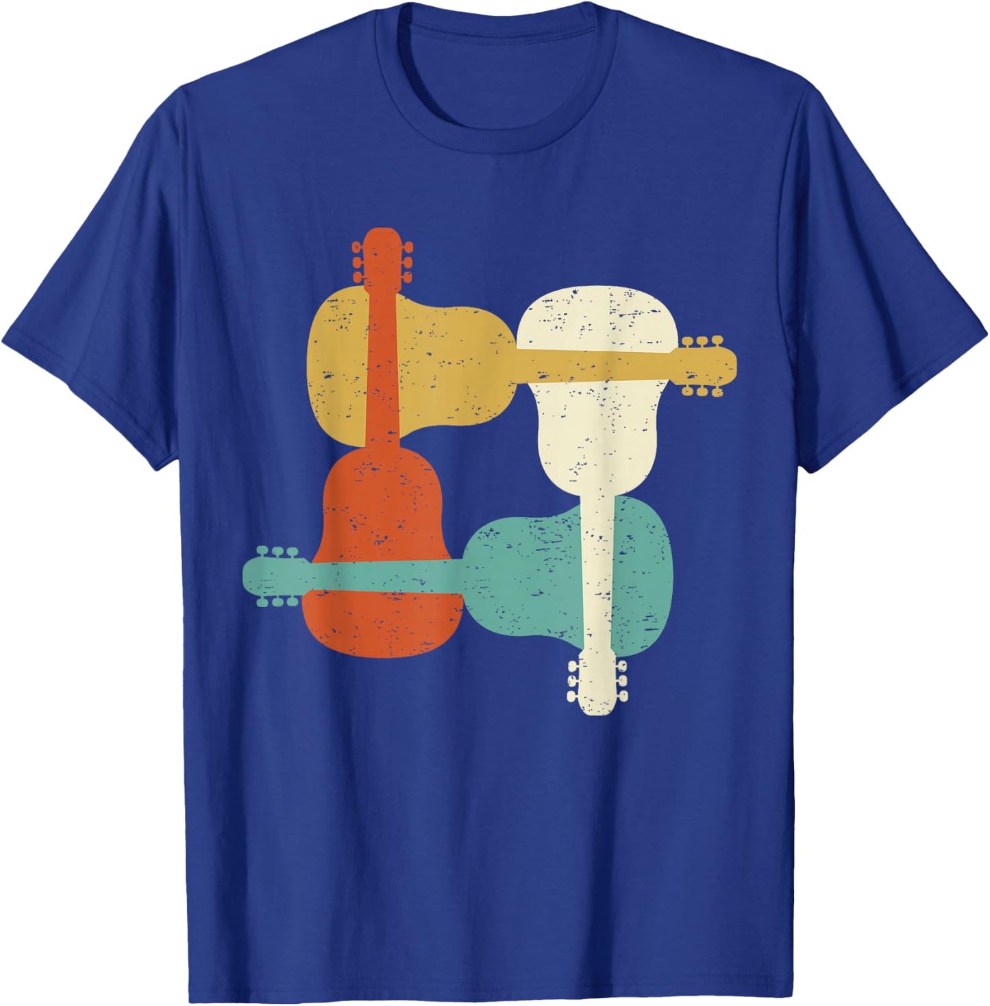 Classical Guitar Player, Guitarist, Classic I Retro T-Shirt - T-Shirt | Royal