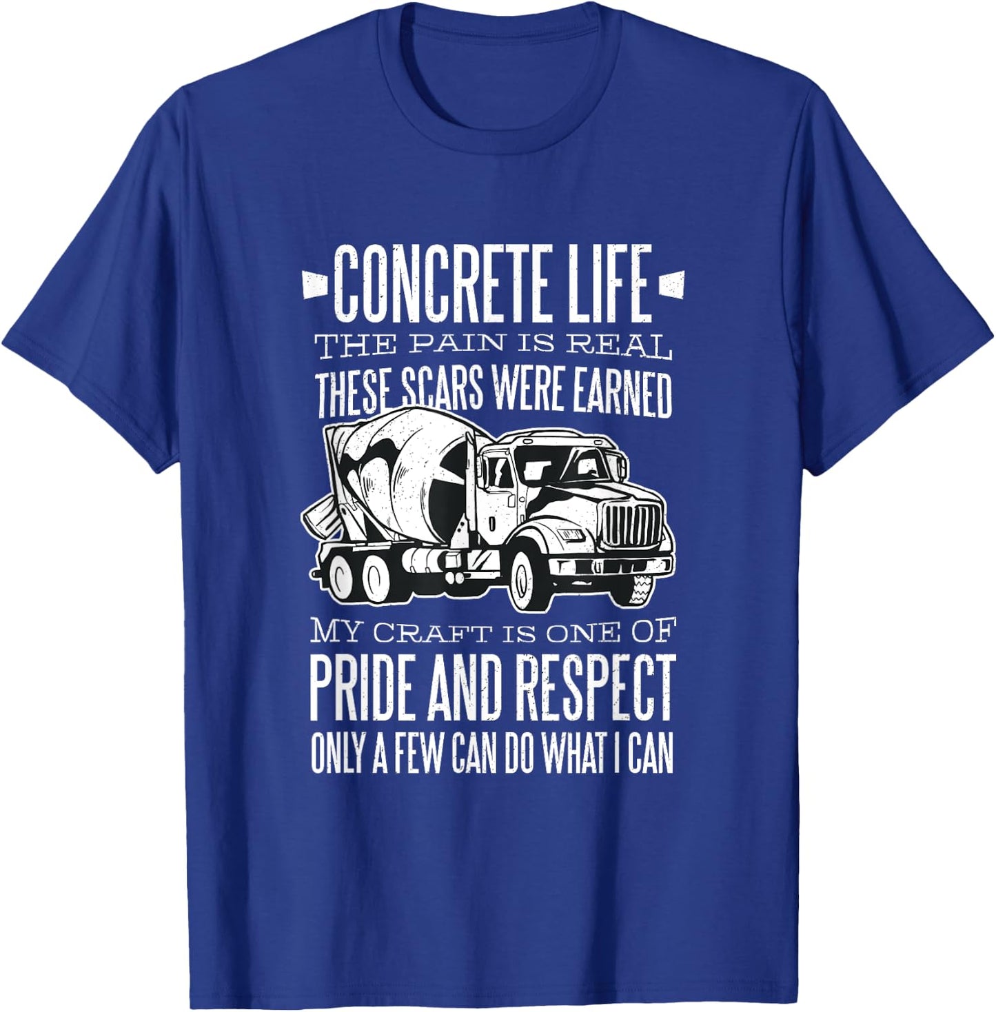 Concrete Mixer Truck T-Shirt - T-Shirt | Royal
