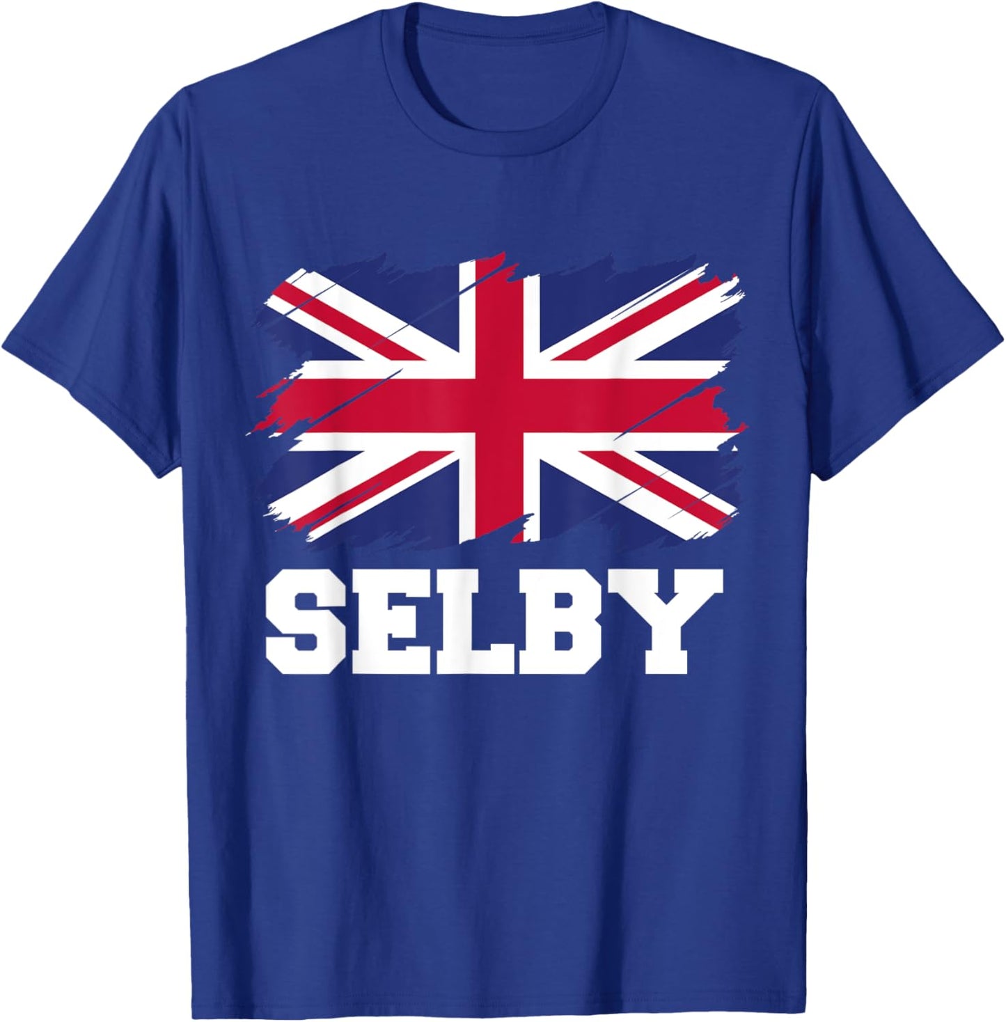 Selby UK, British Flag, Union Flag Selby T-Shirt - T-Shirt | Royal