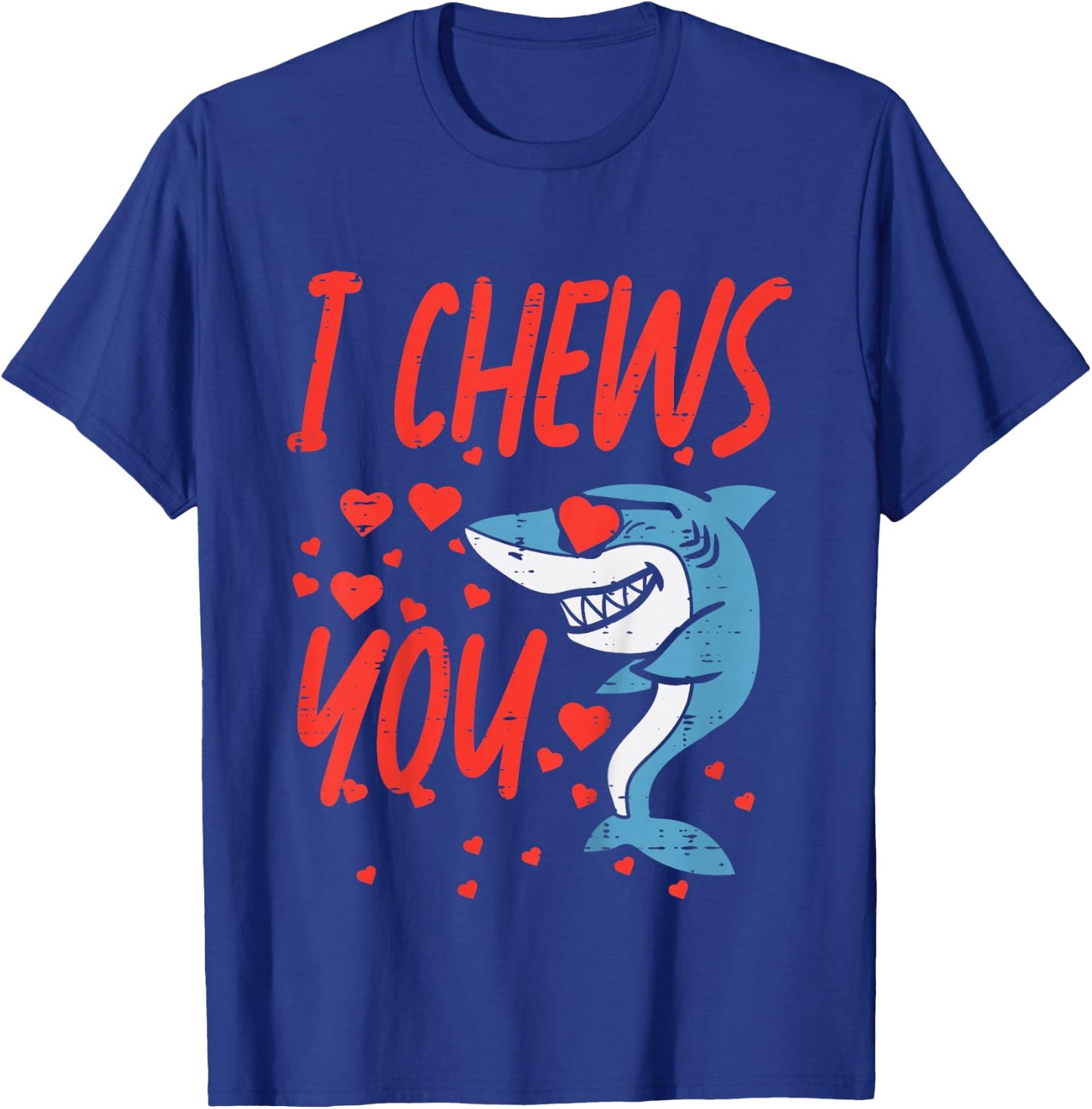 Kids I Chews You Shark Kids Valentines Day Toddler Baby Boys T-Shirt - T-Shirt | Royal