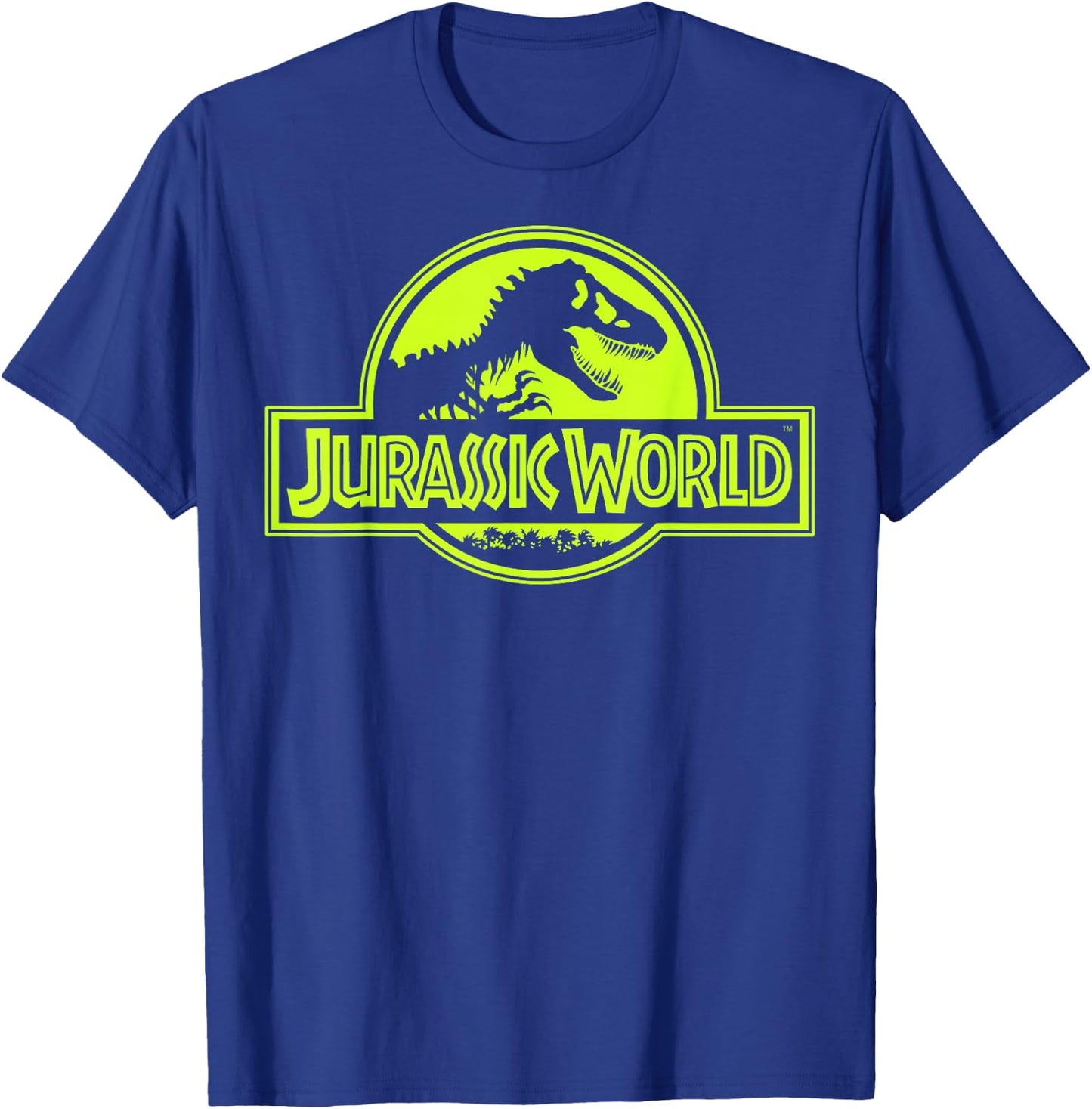 Jurassic World Neon Green Classic Logo T-Shirt - T-Shirt | Royal
