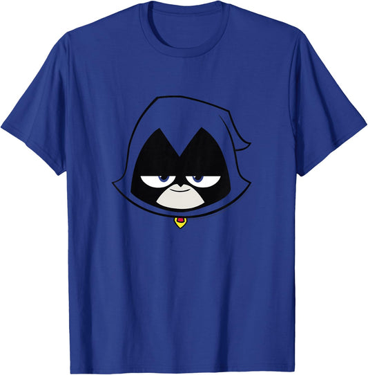 Kids DC Comics Teen Titans Go! Raven Big Face Portrait Youth T-Shirt - T-Shirt | Royal