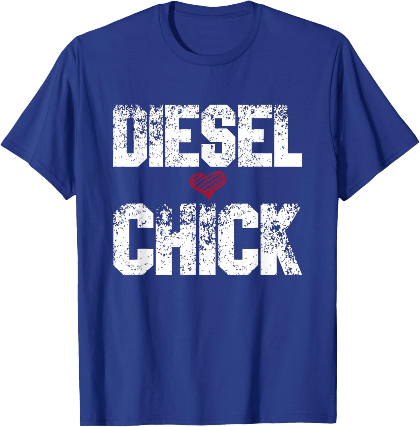 Women's Diesel Chick Trucker - Truck Drivers Gift T-Shirt - T-Shirt | Royal