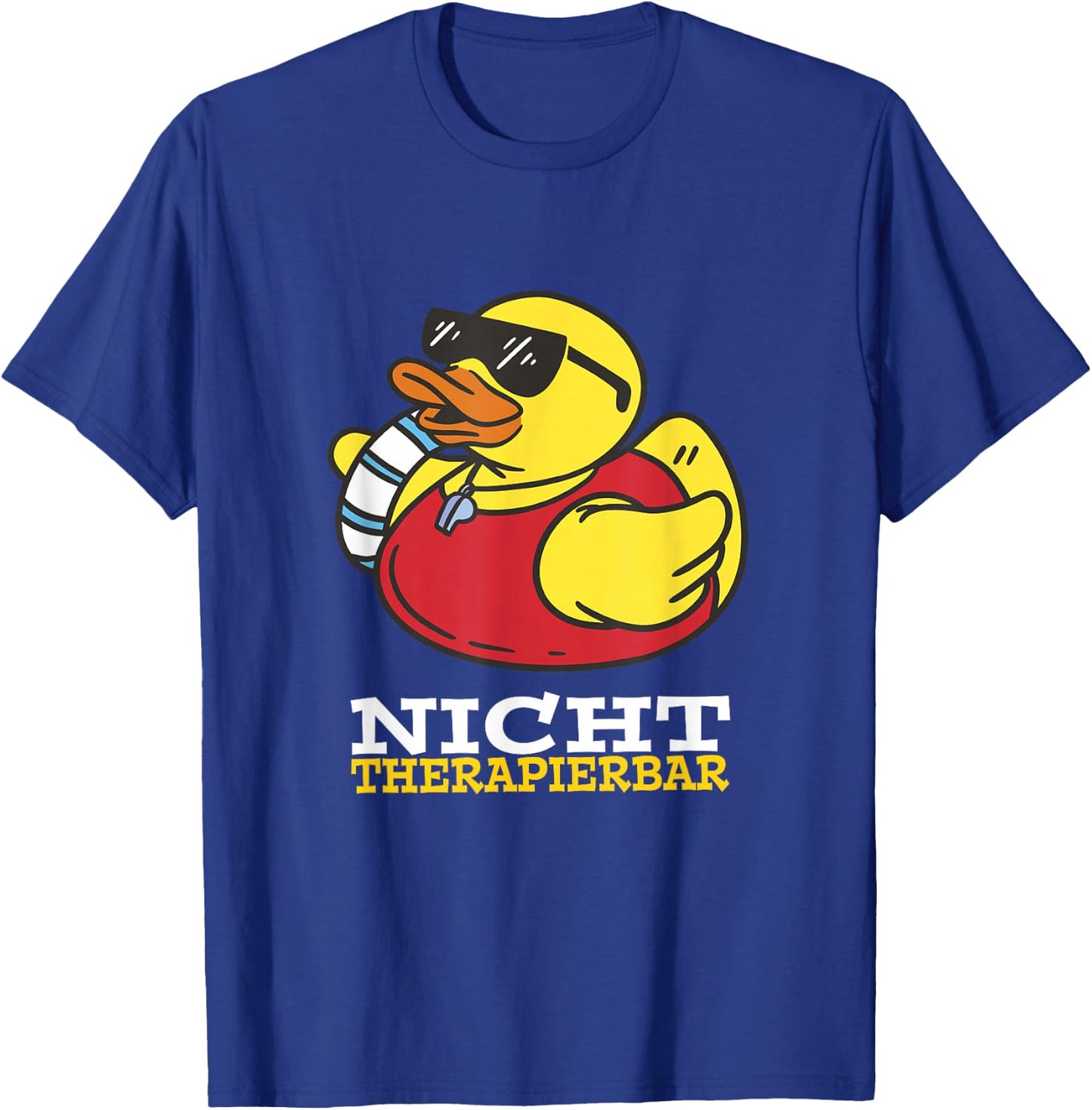 Bath Duck Lifeguard , black, s T-Shirt - T-Shirt | Royal