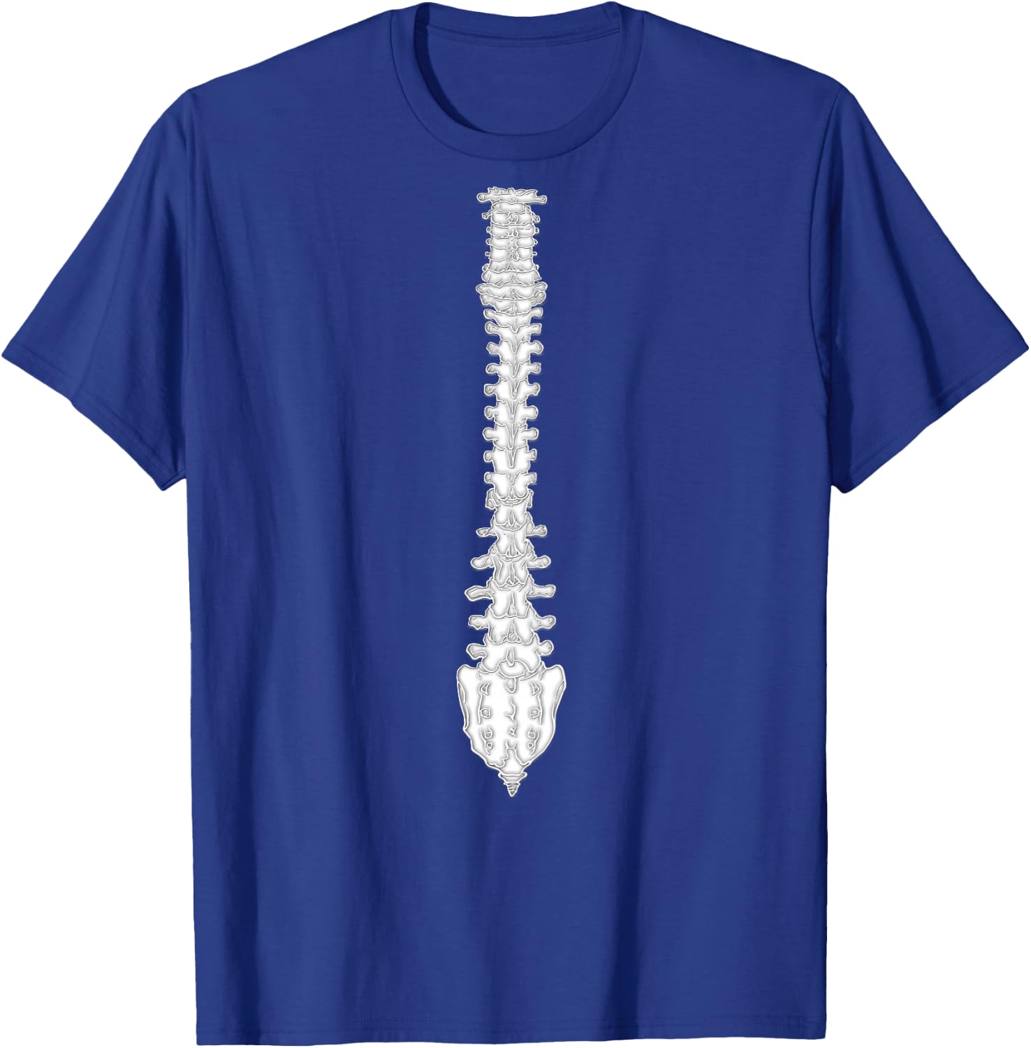 Chiropractor Spine | (Image Is On Back) T Shirt T-Shirt - T-Shirt | Royal