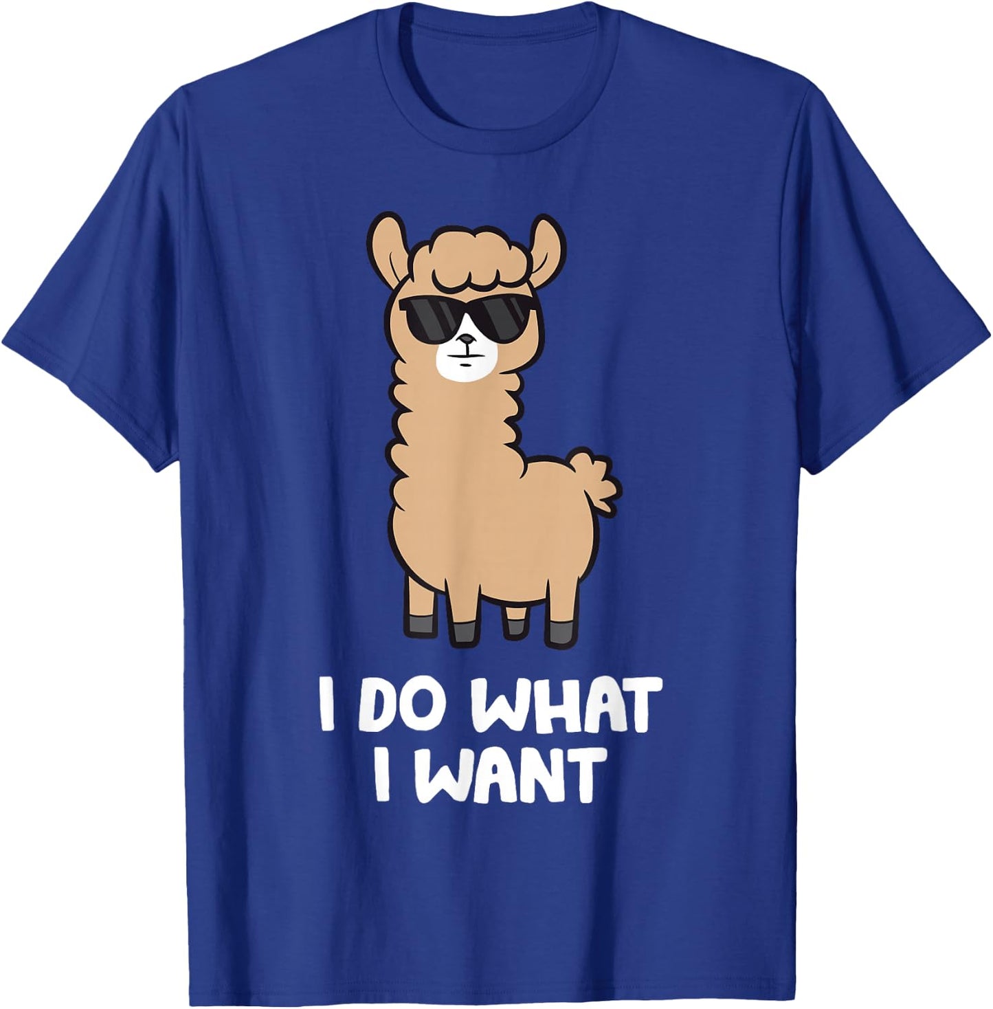 Alpaca - I Do What I Want T-Shirt - T-Shirt | Royal
