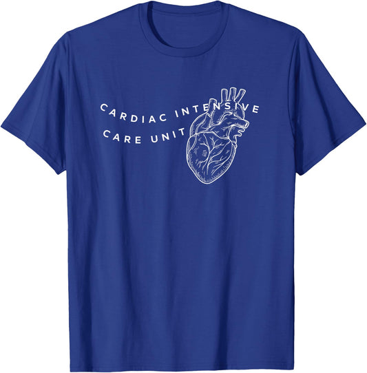 Cardiology CICU Nurse Cardiac Sonographer Cardiology Unit , Small, Black T-Shirt - T-Shirt | Royal