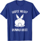 Funny Easter Joke Guess What Bunny Butt Men Women T-Shirt - T-Shirt | Royal