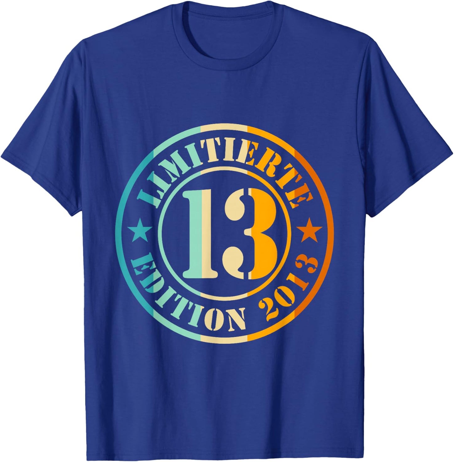 13. Geburtstag Junge Mädchen Limited Edition 2013 Jahre T-Shirt - T-Shirt | Royal