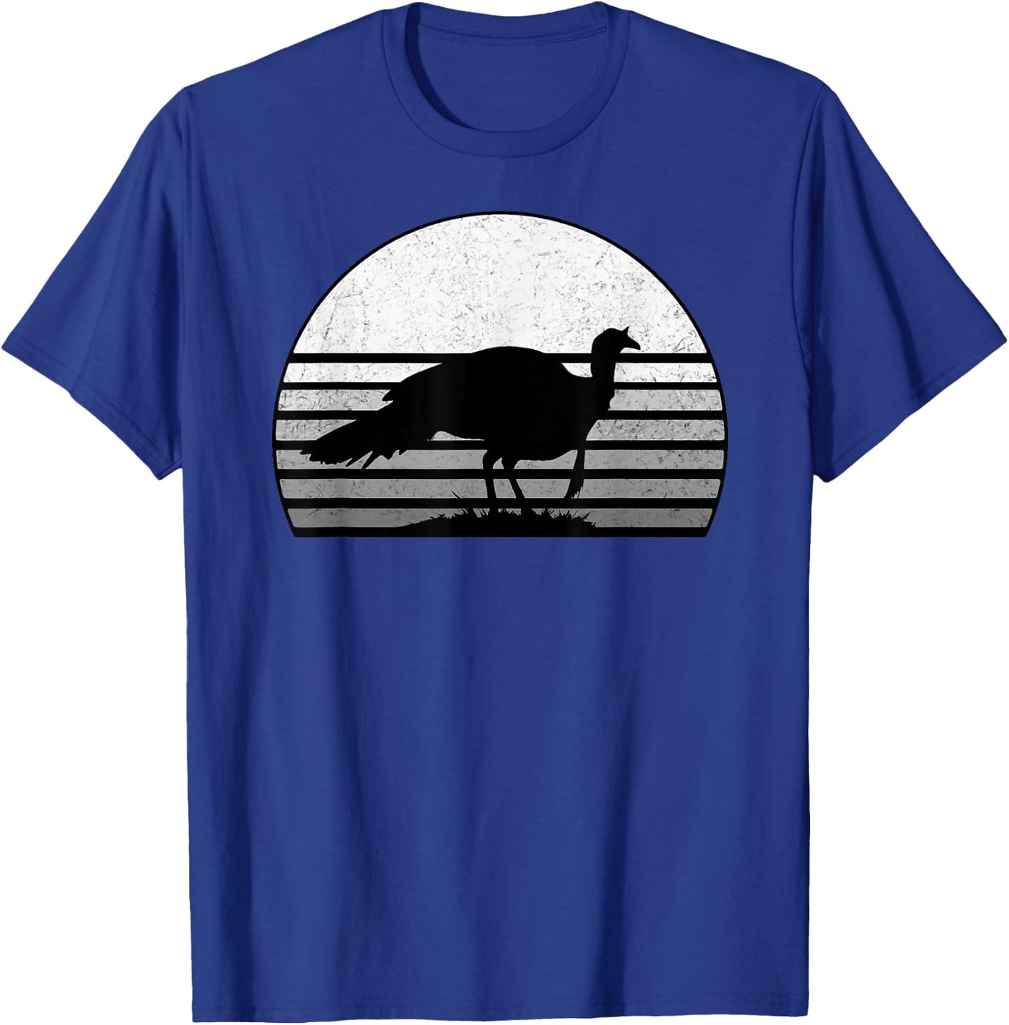 Turkey Hunting Retro Sun Upland Bird Hunter Thanksgiving 2 T-Shirt - T-Shirt | Royal