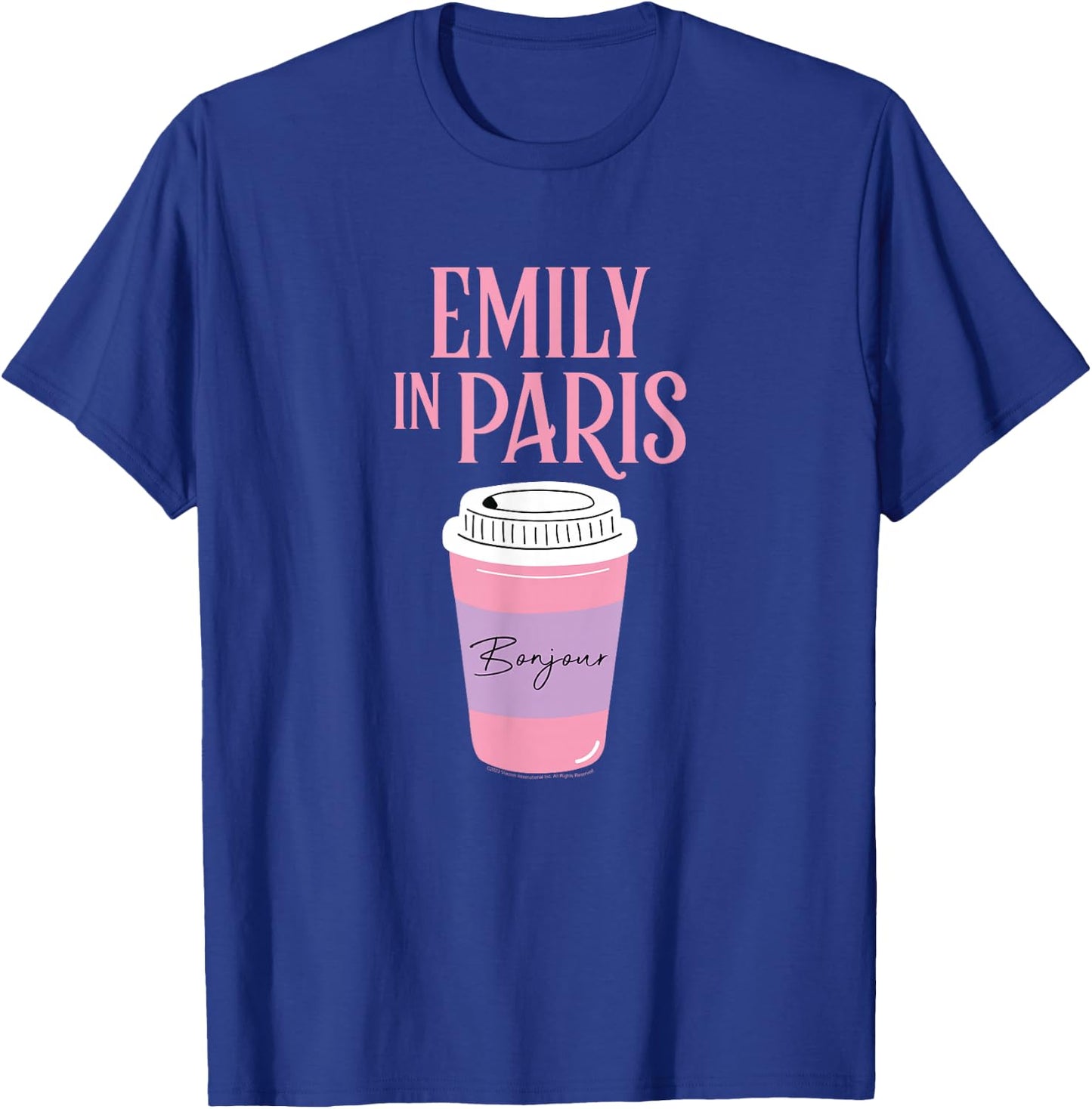 Emily in Paris Coffee Cup & Logo T-Shirt - T-Shirt | Royal