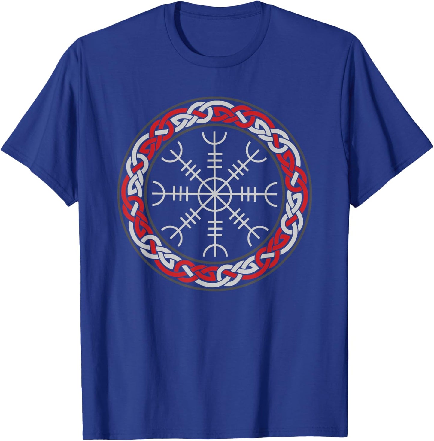 Celtic Knots - Helm of Awe - Aegishjalmur - Norse Mythology T-Shirt - T-Shirt | Royal