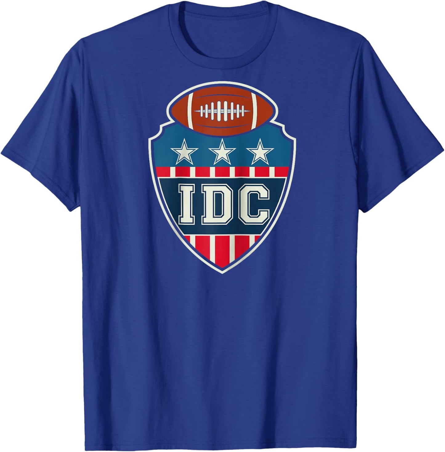 IDC American Football Lover Retro Raglan Baseball T-Shirt - T-Shirt | Royal