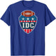 IDC American Football Lover Retro Raglan Baseball T-Shirt - T-Shirt | Royal