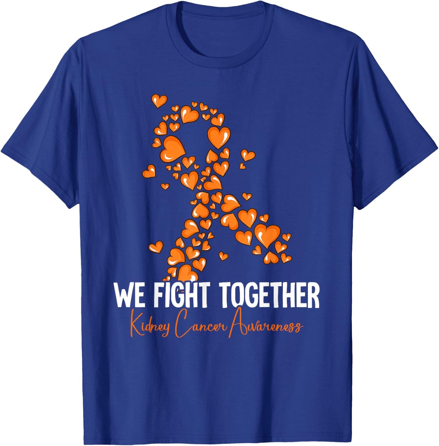 Kidney Cancer Gifts -Adults Black Short Sleeve Classic Fit Small T-Shirt - T-Shirt | Royal
