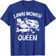 Funny Lawn Mowing Gift Women Mom Lawn Mower Farm Gardening T-Shirt - T-Shirt | Royal