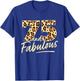 75 Year Woman Leopard Fabulous 75th Birthday T-Shirt - T-Shirt | Royal