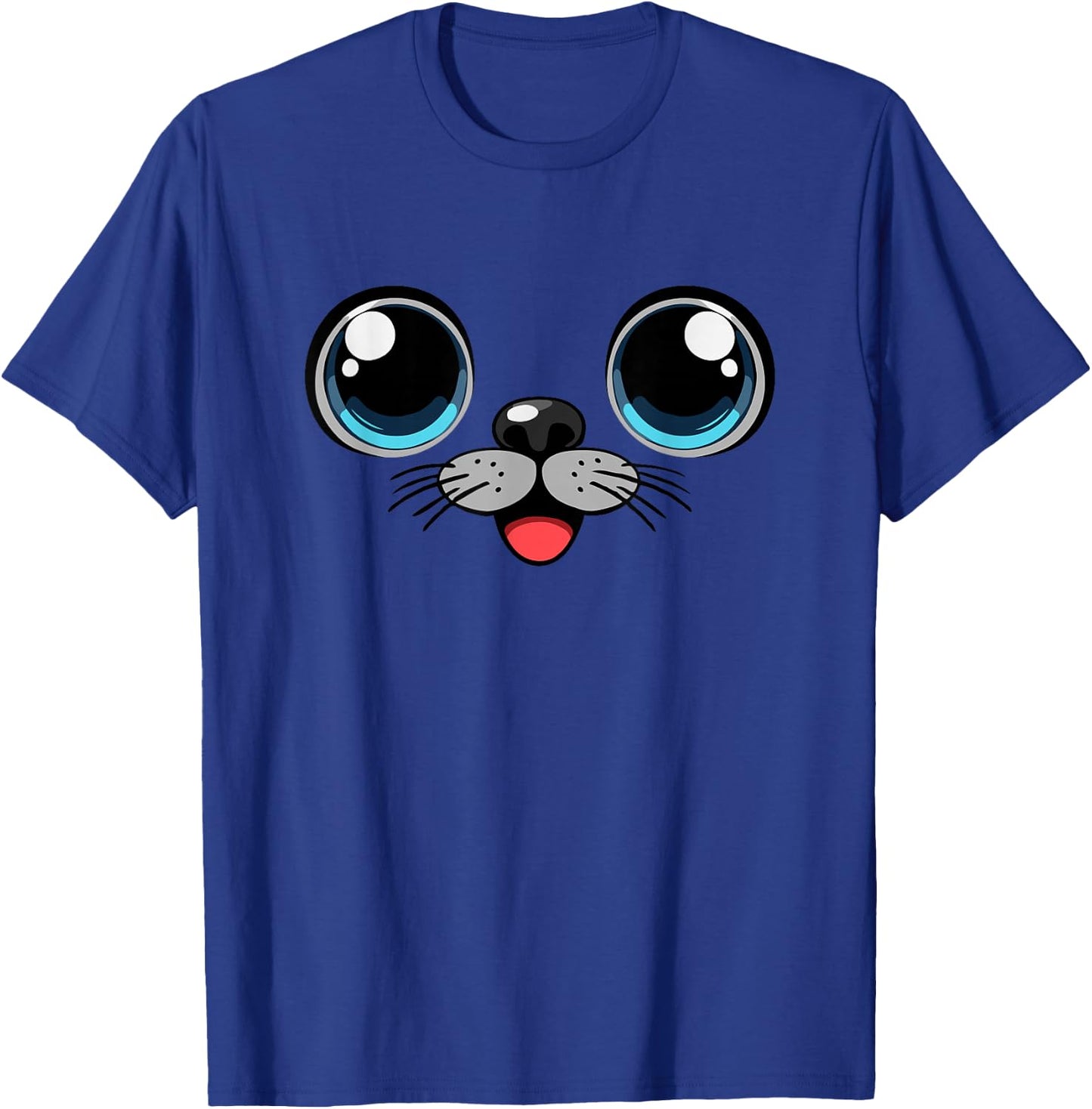 Seal Face Costume Cute Seal Kids Easy DIY Halloween Costume T-Shirt - T-Shirt | Royal
