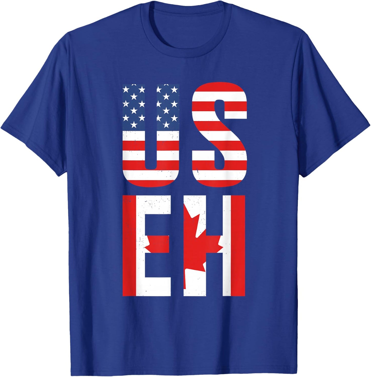 Canada Root EH USA America Flag Proud Canadian Men Women Kid T-Shirt - T-Shirt | Royal