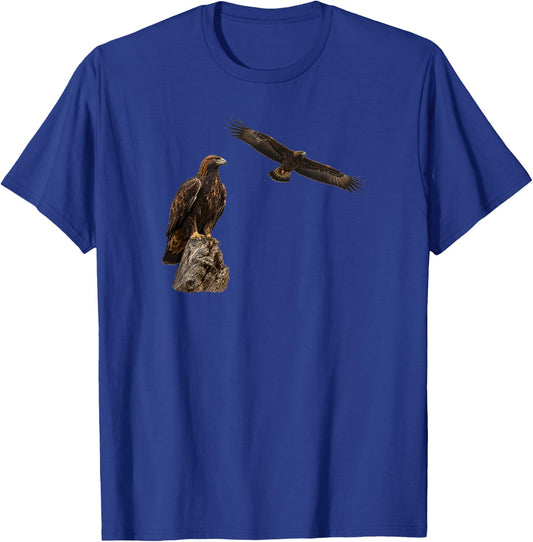Bird Series. Golden Eagle. T-Shirt - T-Shirt | Royal