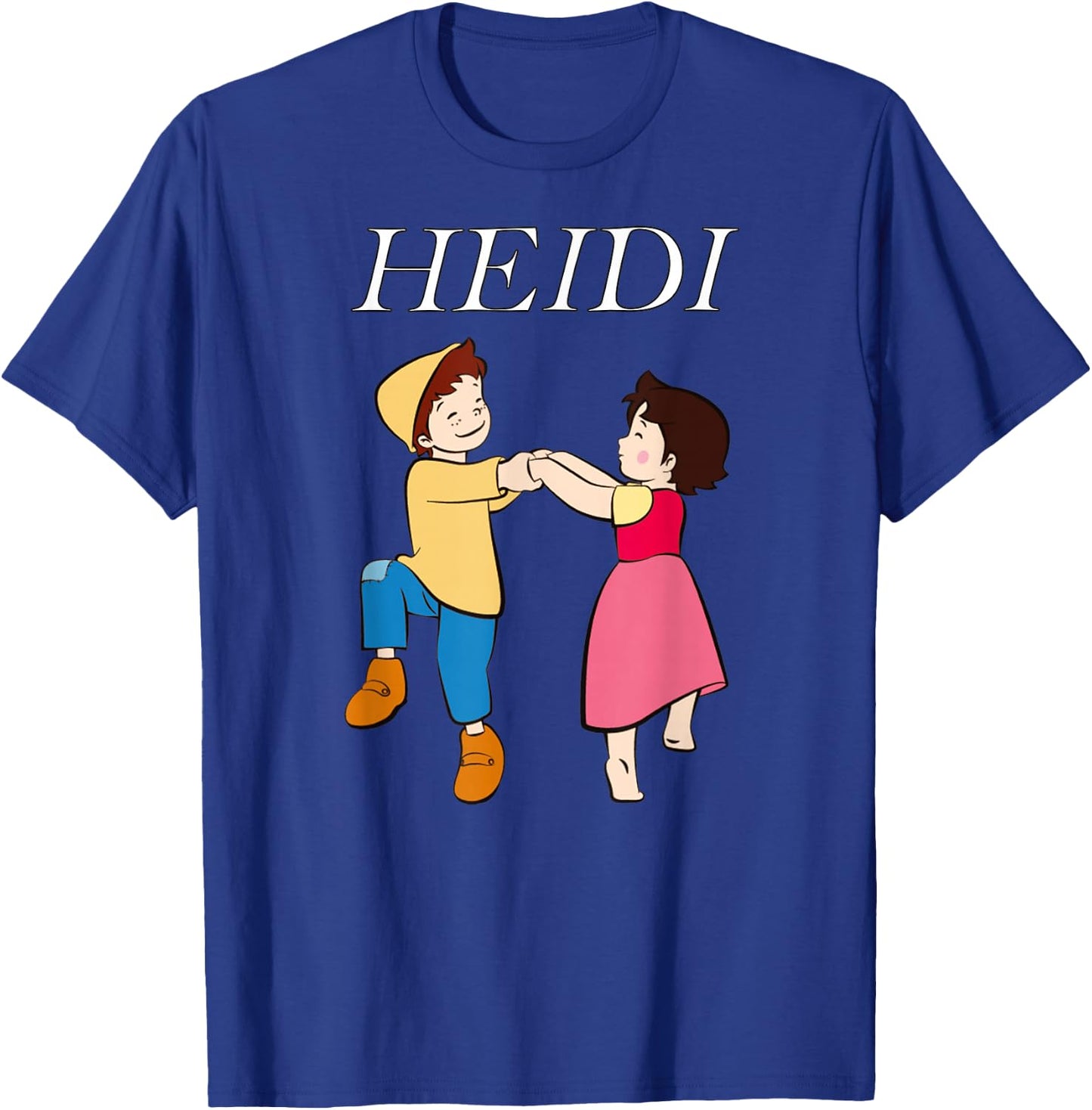 Heidi and Peter Dance Cartoon TV Series with Logo , black T-Shirt - T-Shirt | Royal
