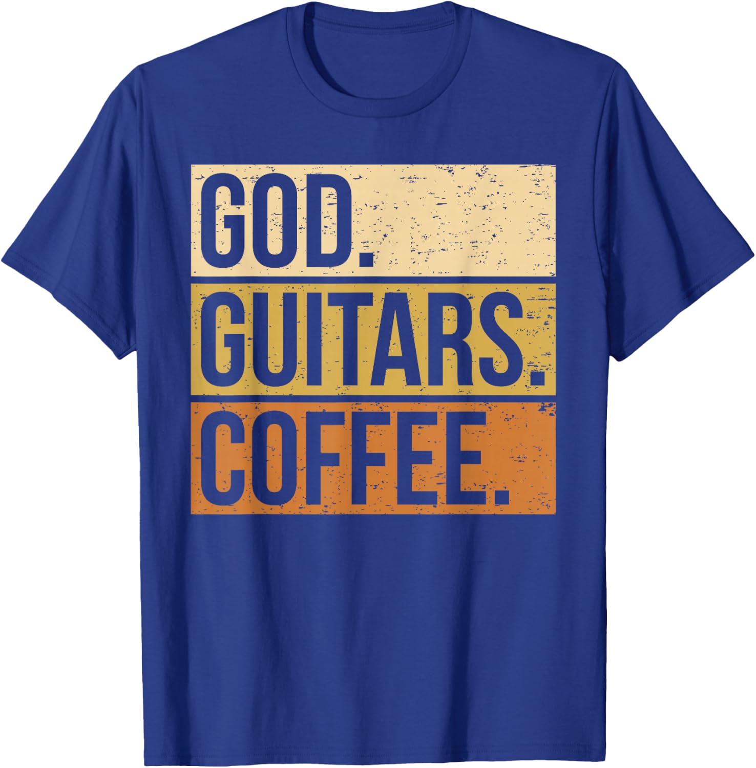 Guitar Player Guitarist I God Guitar Coffee T-Shirt - T-Shirt | Royal