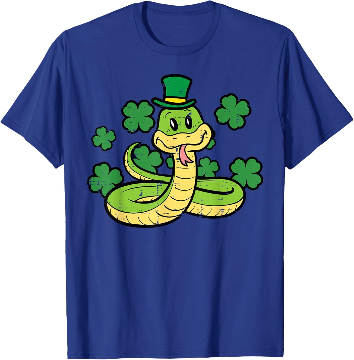 St Patricks Day Snake Saint Pattys Paddys Men Women Kids T-Shirt - T-Shirt | Royal