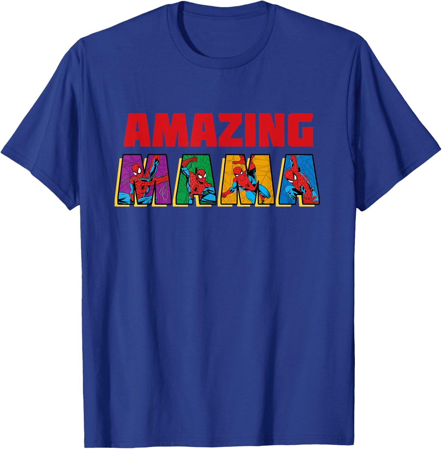Marvel Spider-Man Amazing Mama Mom Birthday Mother’s Day T-Shirt - T-Shirt | Royal