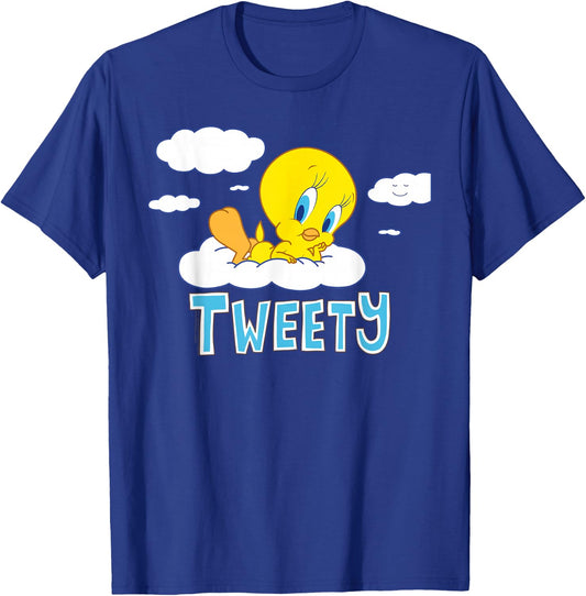 Looney Tunes Tweety Cloud , black T-Shirt - T-Shirt | Royal