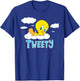 Looney Tunes Tweety Cloud , black T-Shirt - T-Shirt | Royal