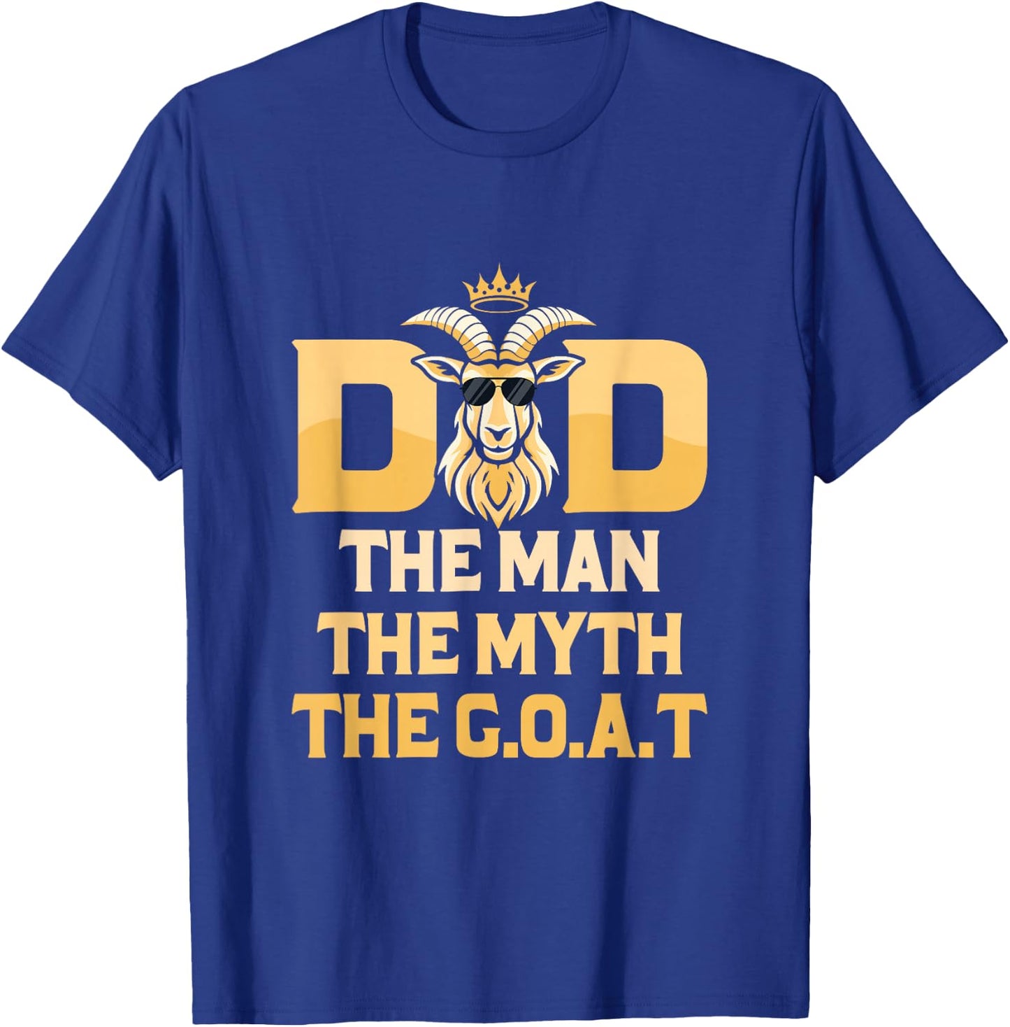 Dad Father Husband Goat Lover Farmer Goat Owner Men Goats T-Shirt - T-Shirt | Royal
