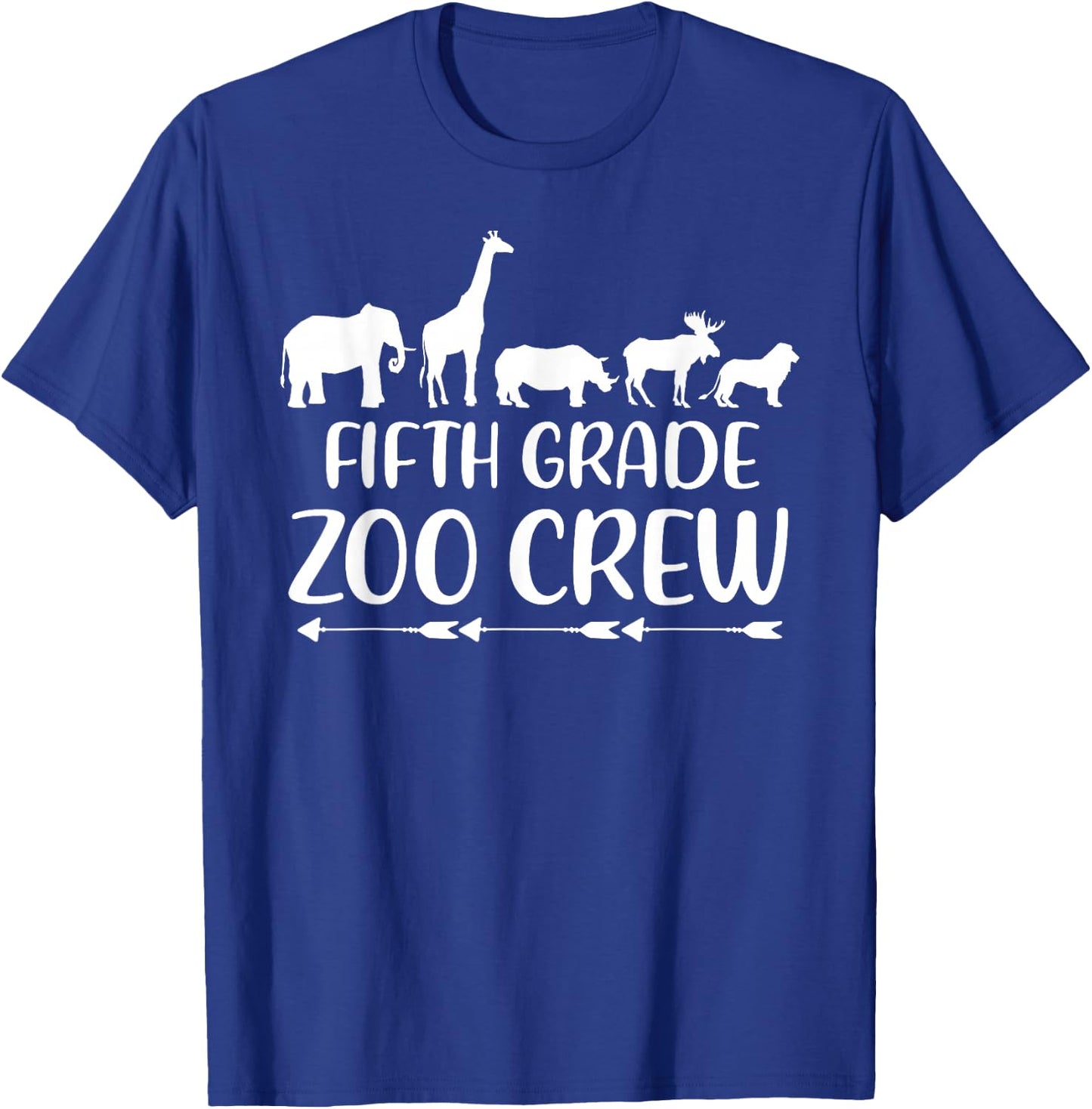 Fifth Grade Zoo Crew Funny 5th Grade Field Day Trip 2026 T-Shirt - T-Shirt | Royal