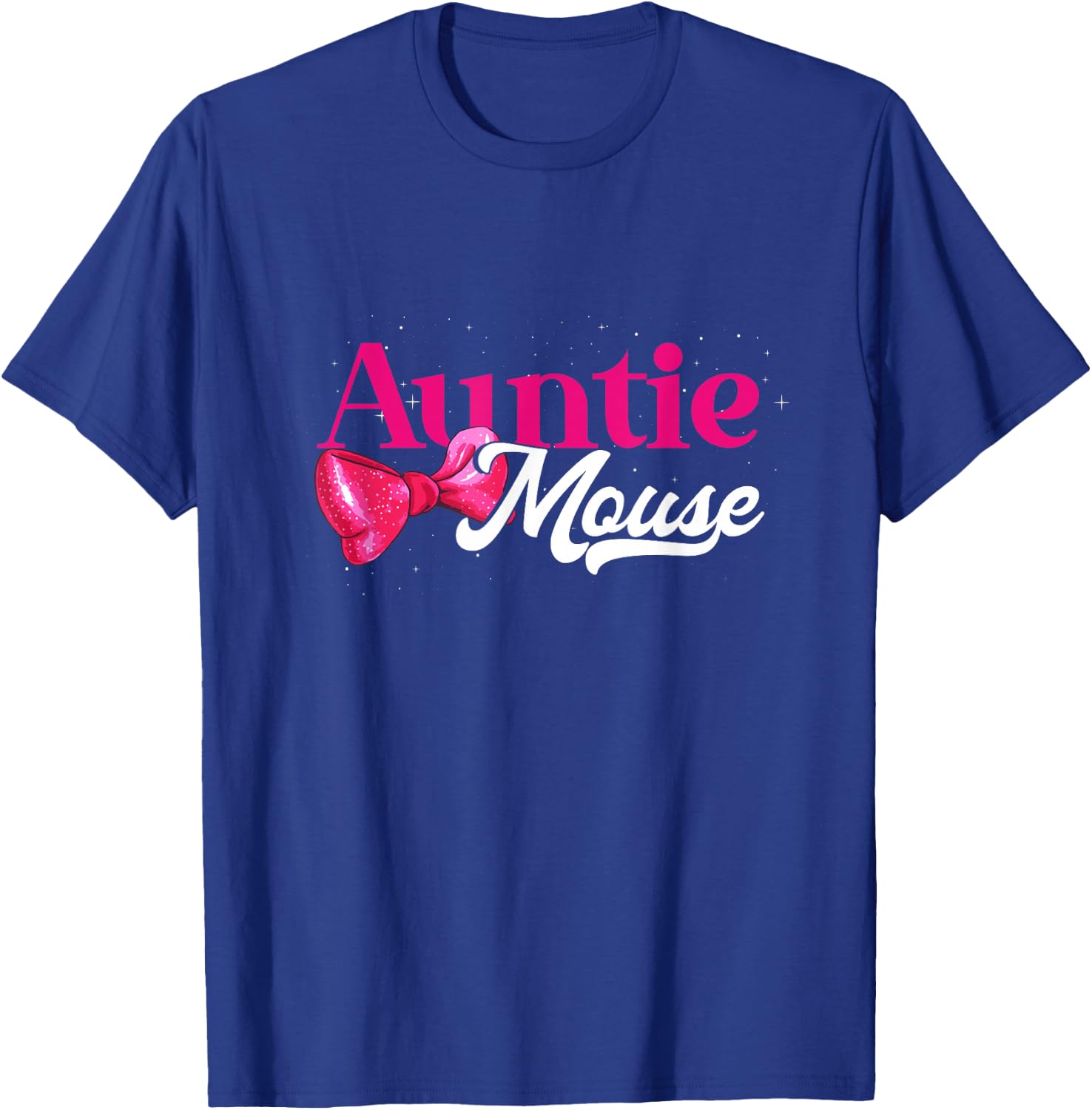 Auntie Mouse Funny Aunt Niece Nephew T-Shirt - T-Shirt | Royal
