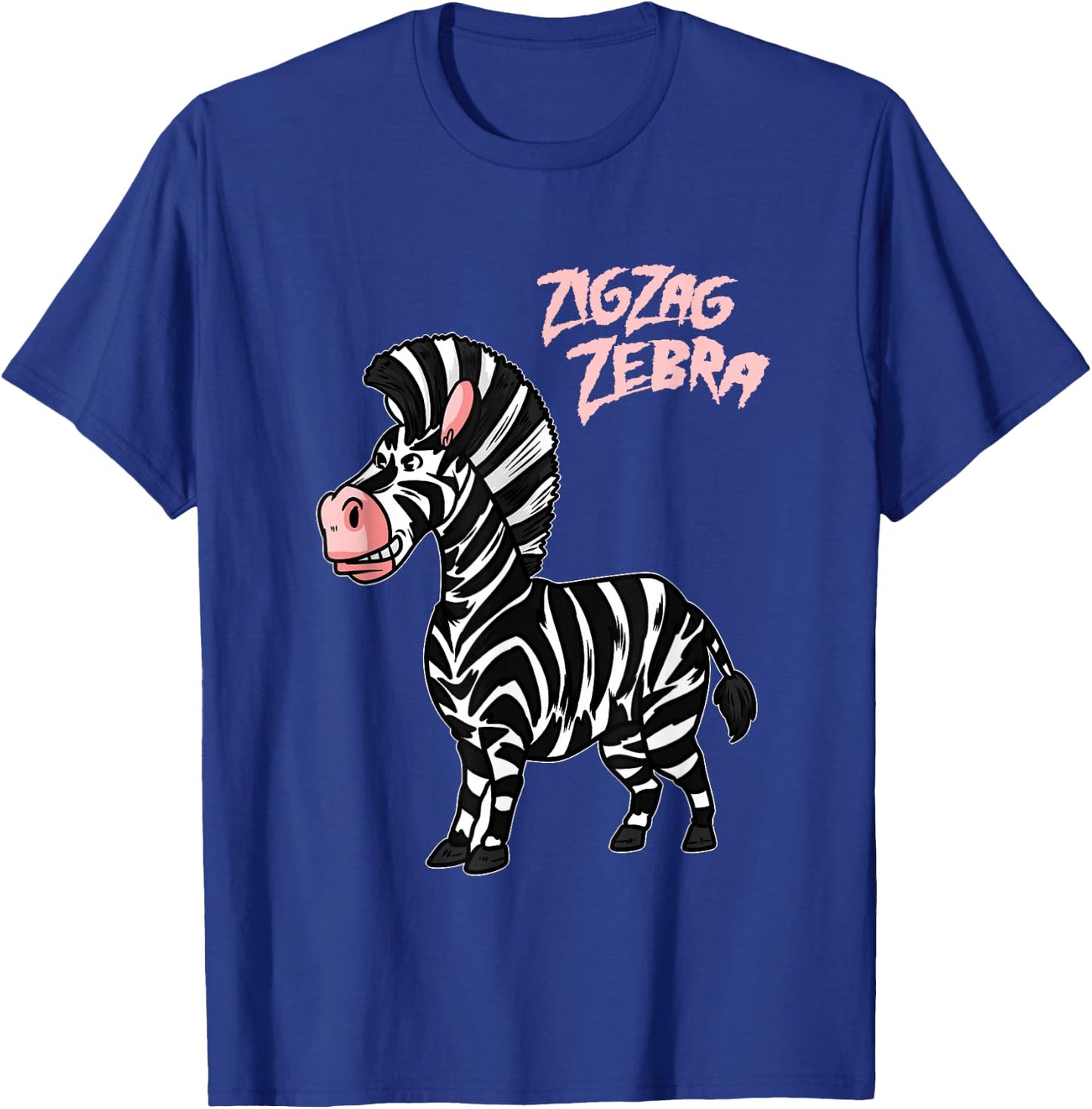 Zig Zag Zebra T-Shirt - T-Shirt | Royal