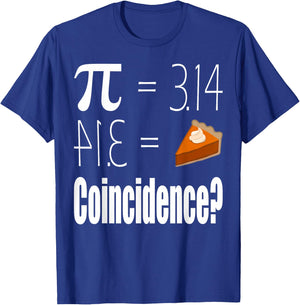 Pi Equals Pie T-Shirt - T-Shirt | Royal