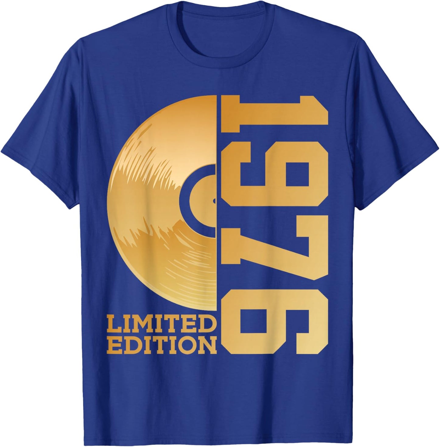 Vinyl 50. Geburtstag Dj Schallplatte Limited Edition 1976 T-Shirt - T-Shirt | Royal