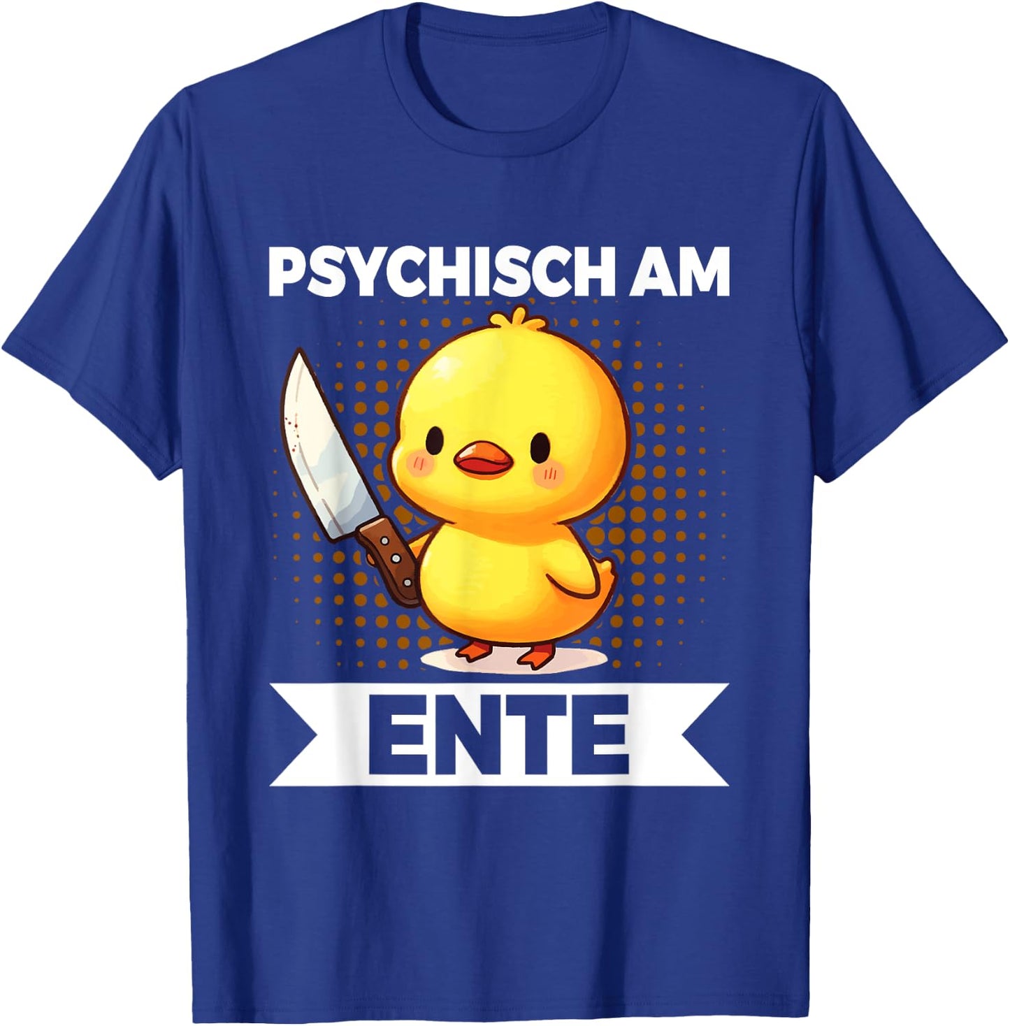 Psychisch Am Ente Funny Duck Slogan T-Shirt - T-Shirt | Royal