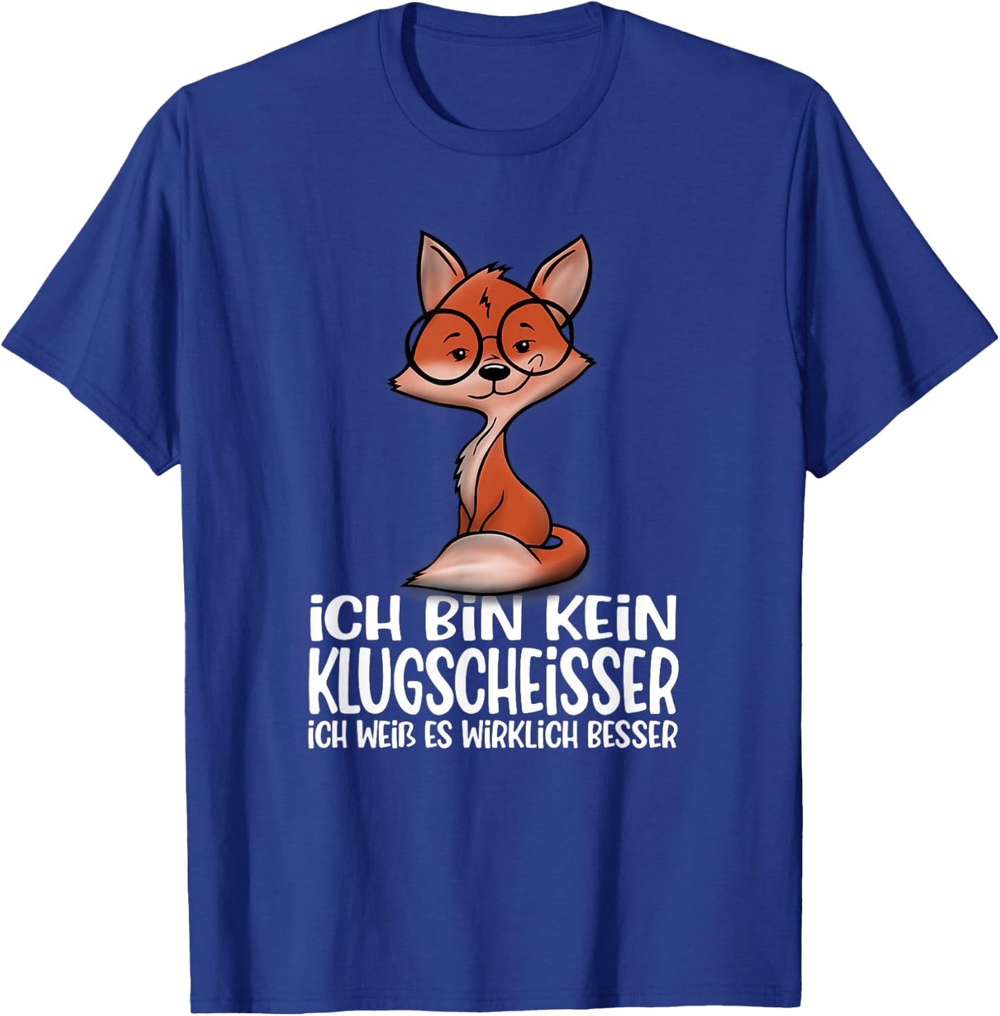 with German Text "Ich Bin Nein Klugscheißer" (Ich Bin No Cloud) [, black T-Shirt - T-Shirt | Royal