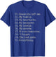 10 Reasons Cause You Left Me My Family My Heartache T-Shirt - T-Shirt | Royal