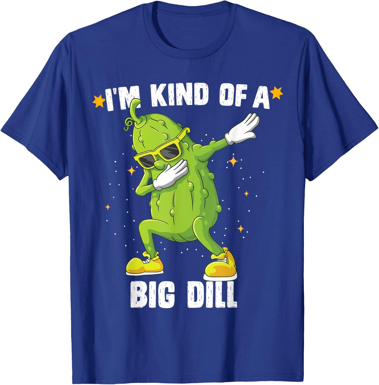 I'm Kind Of Big Dill Pickle Dabbing Halloween Cucumber T-Shirt - T-Shirt | Royal