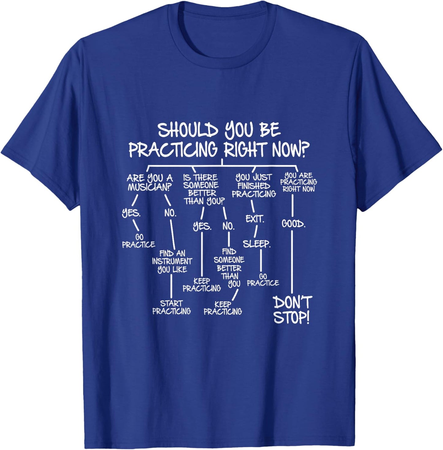 Should You Be Practicing Right Now Musician Music Teacher T-Shirt - T-Shirt | Royal