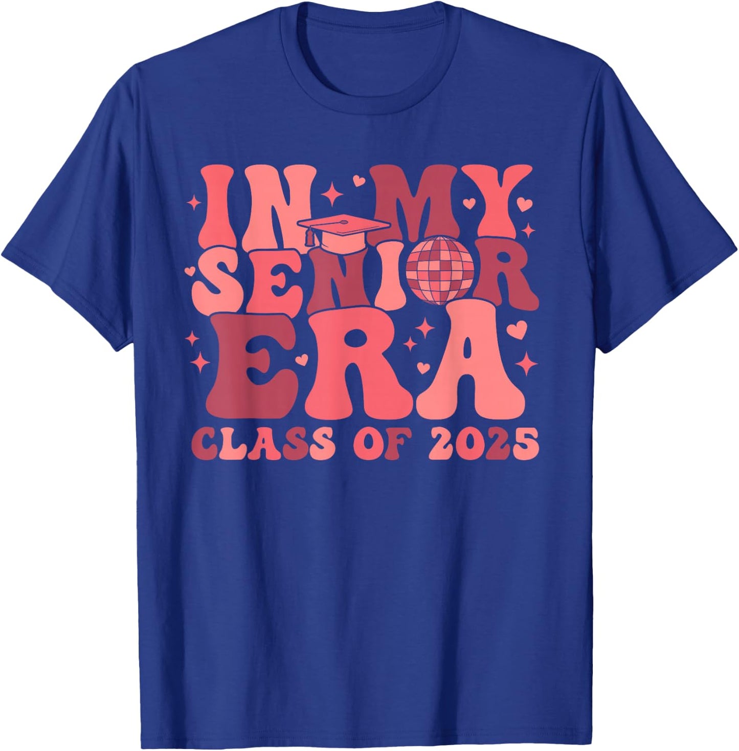 In My Senior Era Class of 2025 Groovy Senior 2025 Graduation T-Shirt - T-Shirt | Royal
